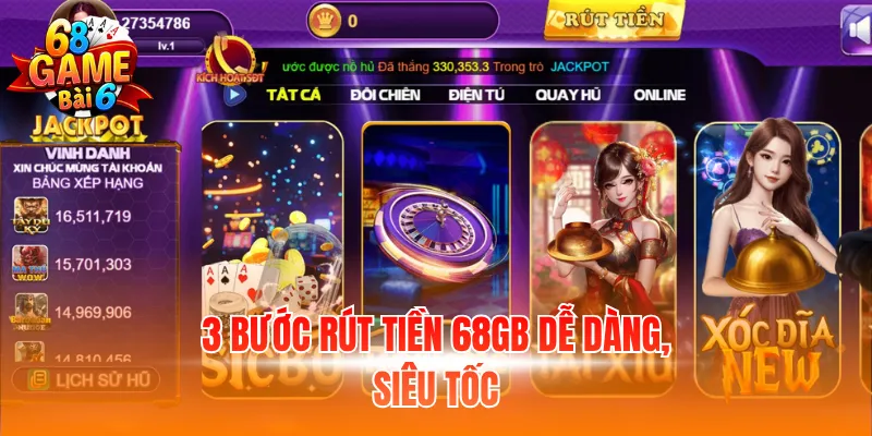 3 bước rút tiền 68GB dễ dàng, siêu tốc