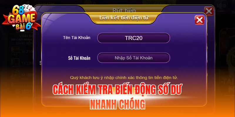 Cách kiểm tra biến động số dư nhanh chóng